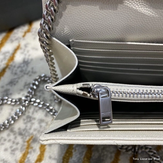 Tony Luxuries CHAIN CASSANDRE MATELASSÉ WALLET YSL 0814